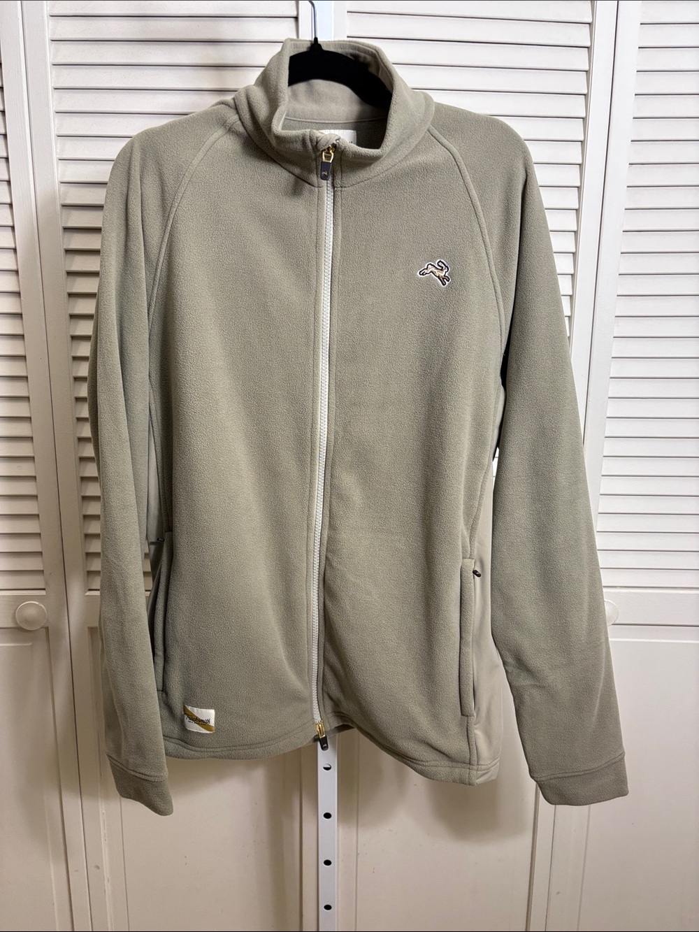 Tracksmith Men's Franklin Fleece Full Zip Athletic Running Jacket Medium